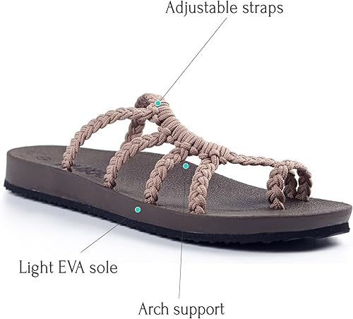 Miniatura 2 de Plaka - Sandalias para mujer con soporte para el arco cómodas sandalias perfectas para la playa, caminatas largas o estar en la piscina.