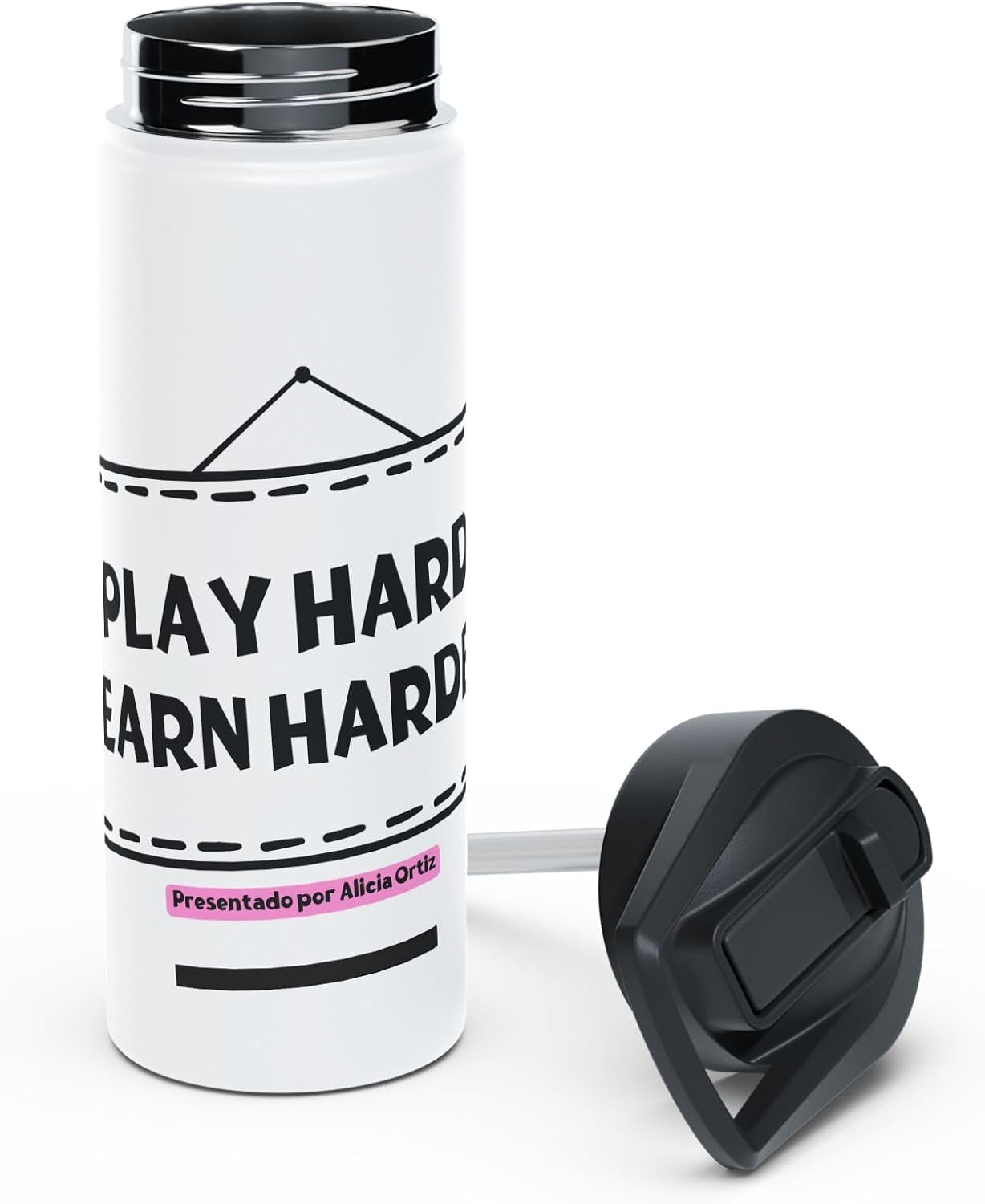 Colorful Stainless Steel Water Bottle | Motivational Drink Container | Travel, Sports, Gym, Camping, Eco-Friendly