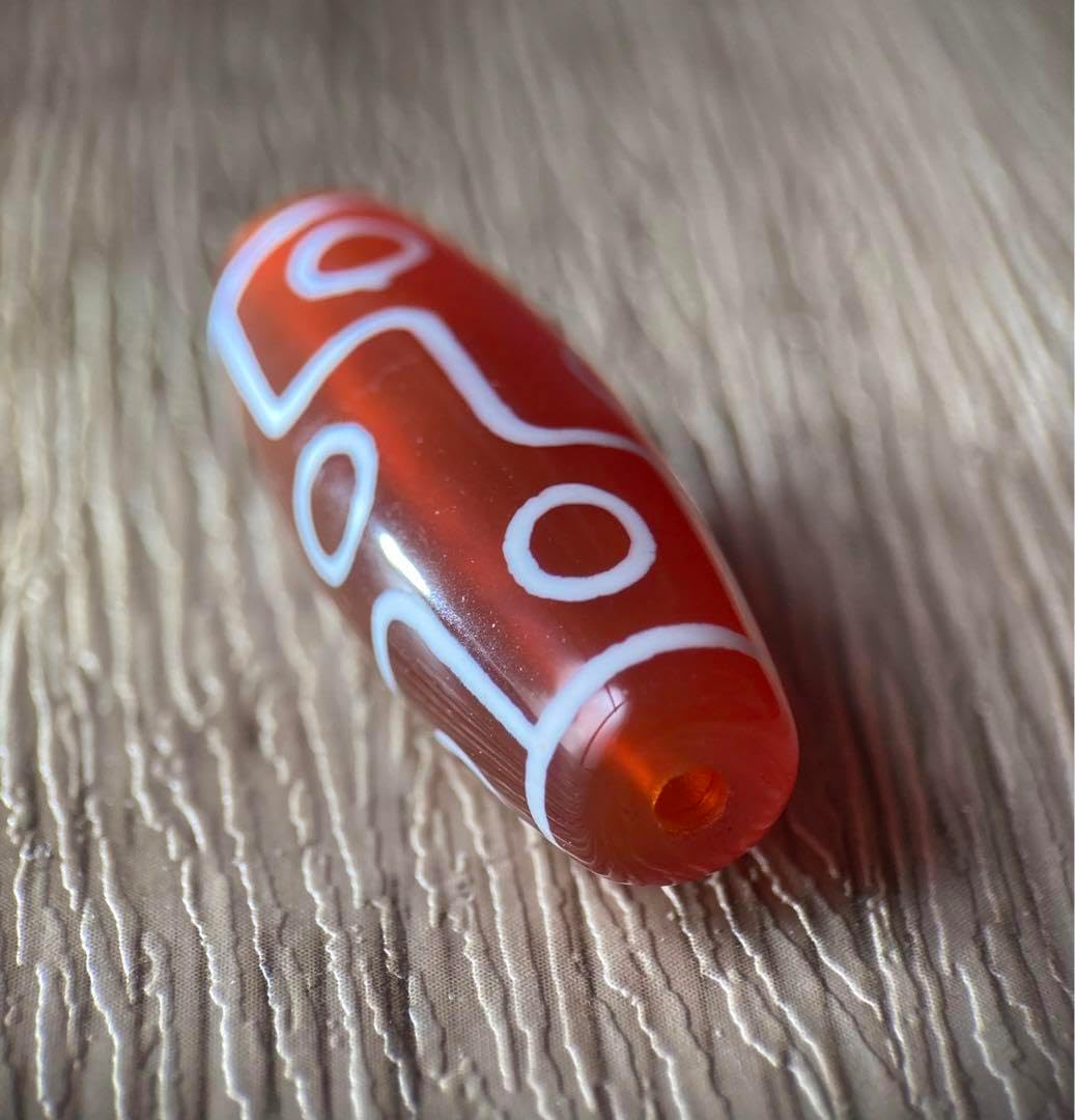 【入手困難 ／ 極上品】Dzi beadsジービーズ 上肯 紅玉髄 九眼天珠 入手困難 ／ 極上品】Dzi beadsジービーズ 上肯 紅玉髄 九眼天珠