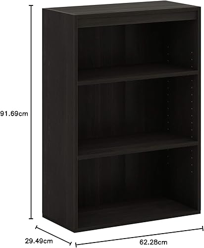 Miniatura 113 de Furinno Pasir - Estantería abierta de 3 niveles, color café americano Americano,Blackwood,Marrón,Nuez Columbia,gris roble francés,Arce,Roble