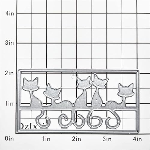 Miniatura 2 de DzIxY Kitten - Troqueles de corte de metal para hacer tarjetas, troquelados, plantillas para máquina de álbumes de recortes, bolsillos de