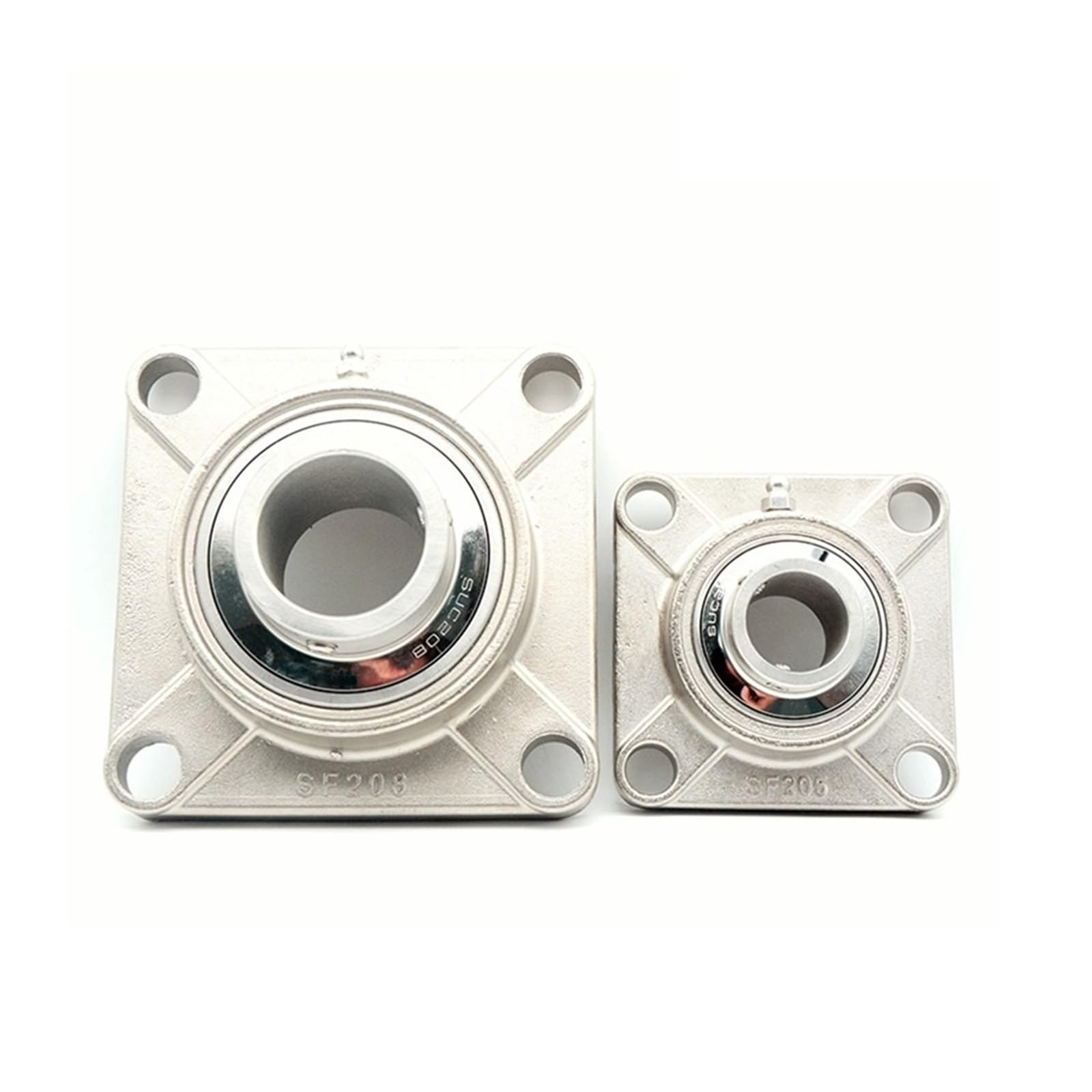 JJHQOKYNA 1PCS 304Stainless Steel Outer Spherical Bearing Square Base SUCF208