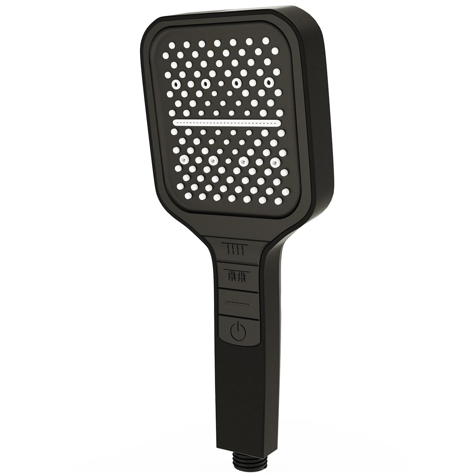 Shower Head 7 Modes Large Adjustable Water-Saving Shower Head for Home and Gym(Black)