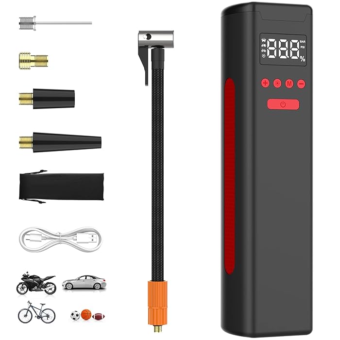 Buy PINREK Tire Inflator Portable Air Compressor, 150PSI Cordless Air