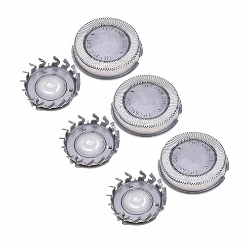 Miniatura 5 de Cabezales de afeitadora eléctrica de repuesto para Philips HQ55 HQ3 HQ4+HQ56 HQ6906 HQ6900 HQ6940 HQ6970 HQ6904 Reflex Plus y Micro Acción Eléctrica