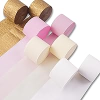 Vista 33 de PartyWoo Serpentinas de papel crepé, 8 rollos de 656 pies, paquete de serpentinas de fiesta negras, doradas y plateadas, papel crepé