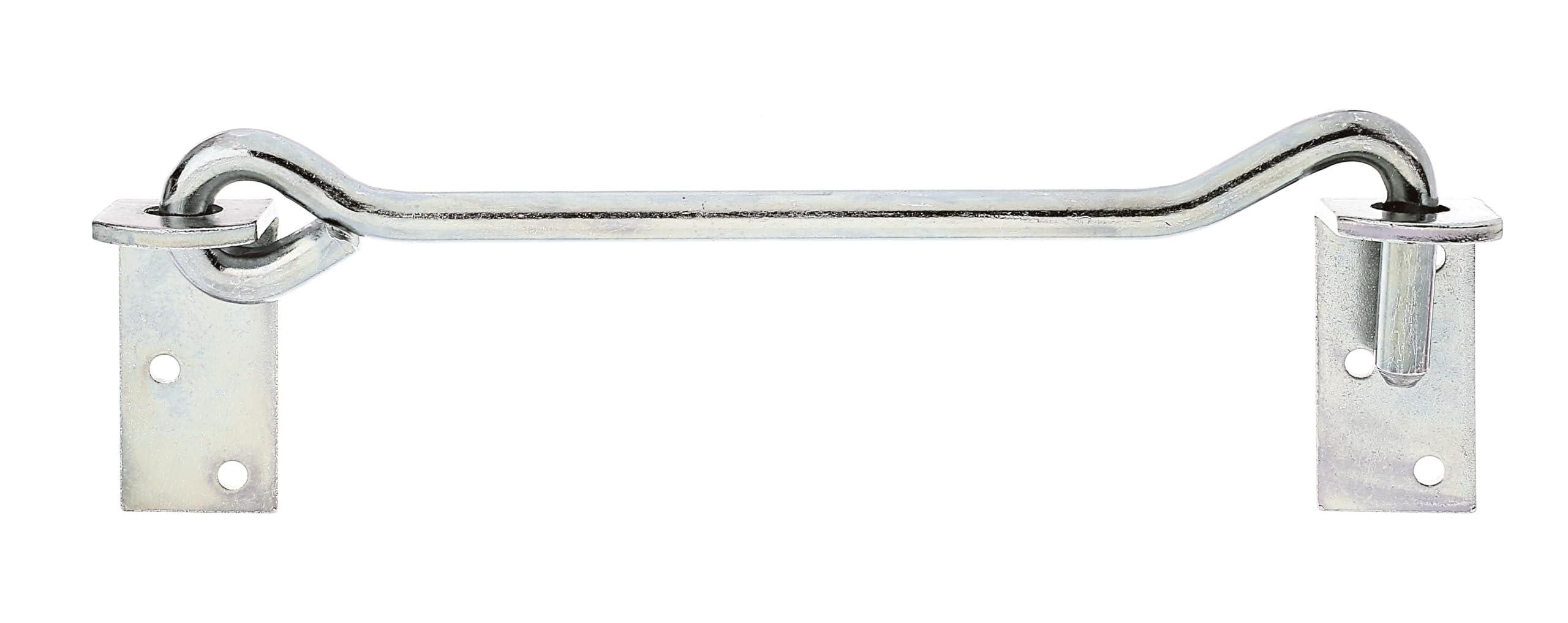 Alberts 843335 Crochet contrevent | avec platines d'angle ou œillets sur les platines | électro-galvanisé, passivé à couche épaisse | longueur 280 mm | crochet Ø 12 mm | kit de 10