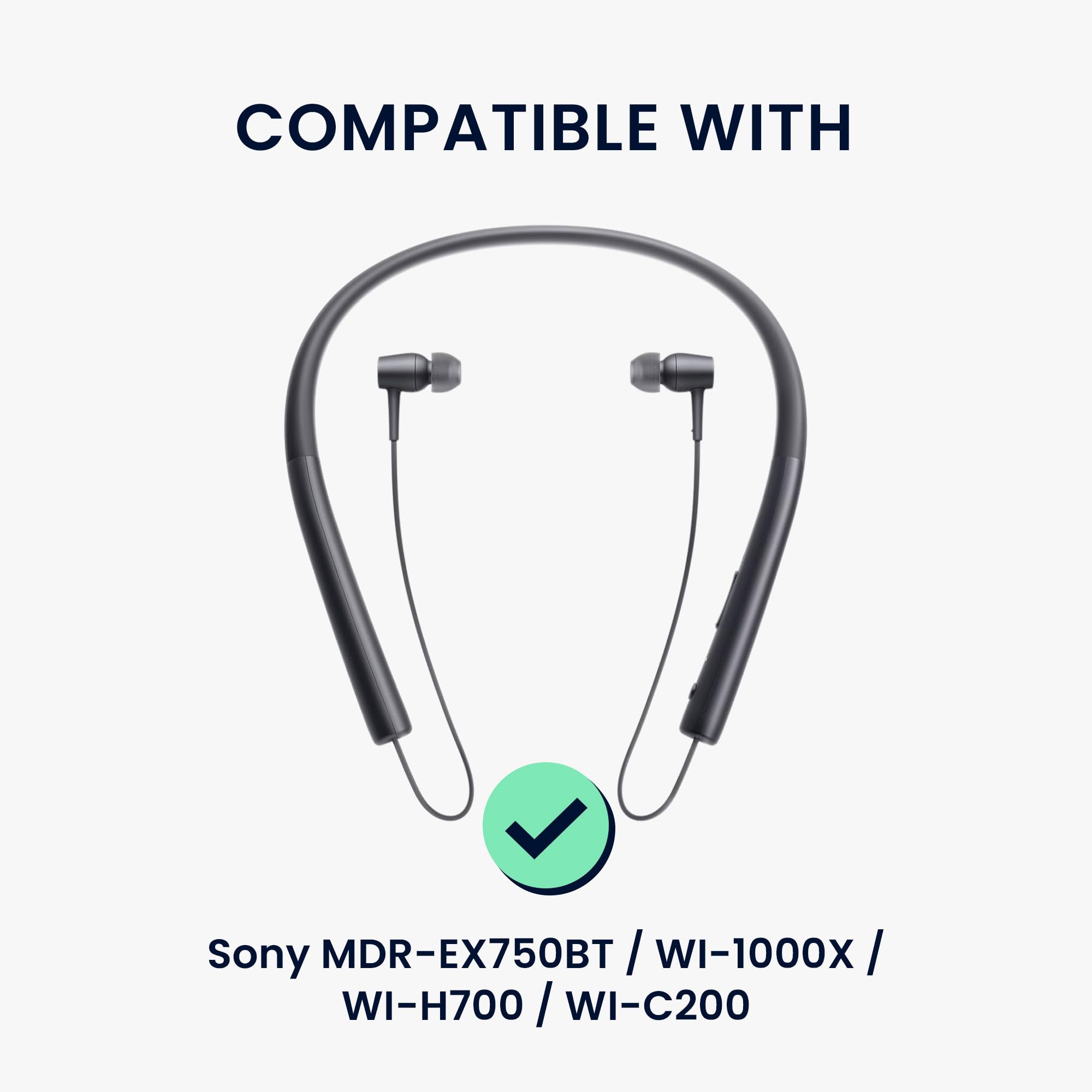 Amazon | kwmobile 6x イヤーチップ Sony MDR-EX750BT / WI-1000X / WI