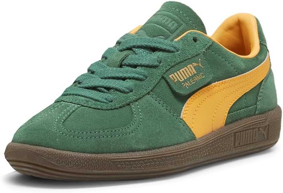 PUMA Kids Boys Palermo Lace Up Sneakers Shoes - Green - Image 2