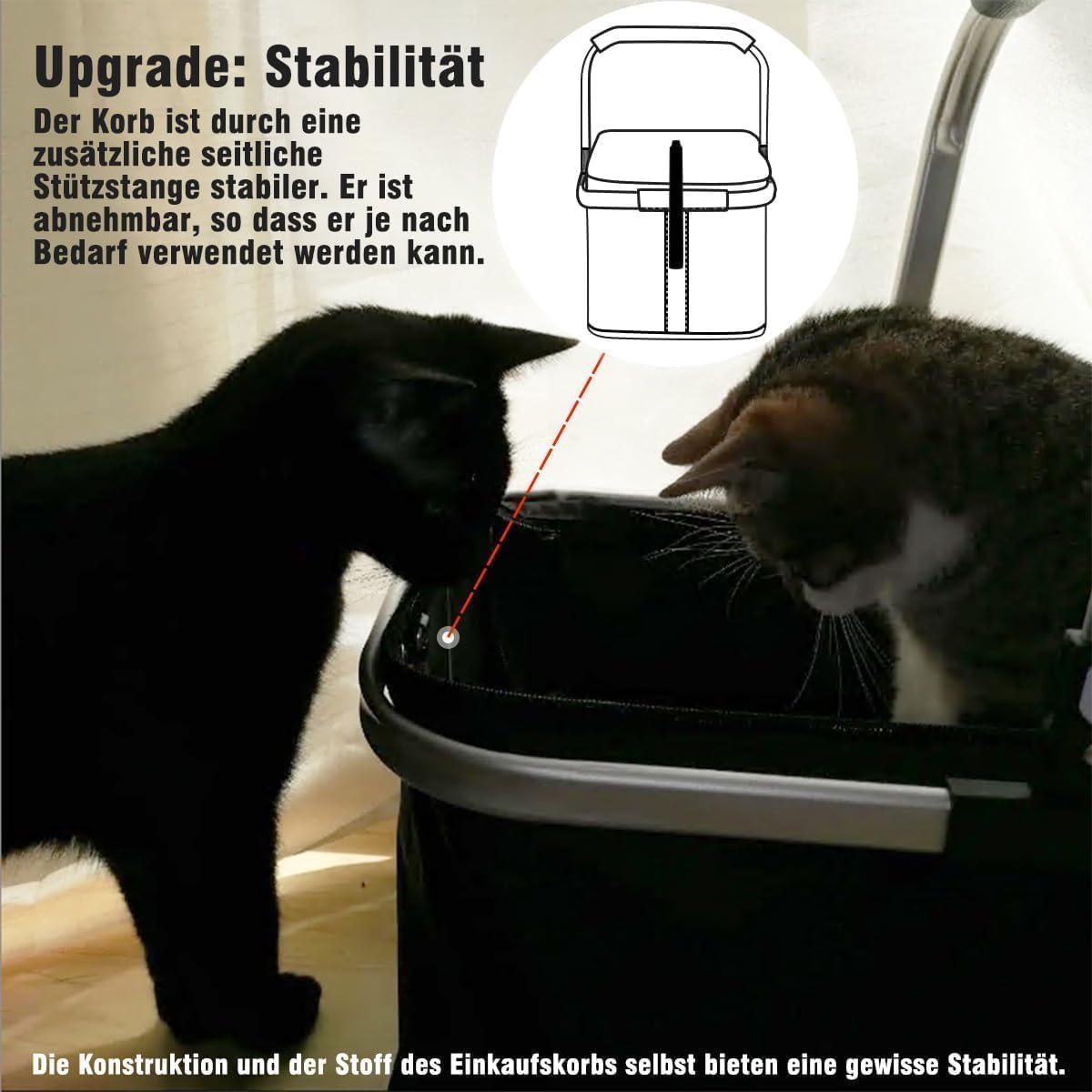 Cesta de la compra de 30 L, 2 unidades, plegable, con asa de aluminio, plegable, para trabajo/viaje/compras