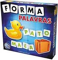 Pais & Filhos | Forma Palavras | Jogo Educativo com 160 Letras + 8 Cartelas | Desenvolve Leitura, Vocabulário e Raciocínio para Crianças 4+