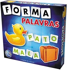 Pais & Filhos | Forma Palavras | Jogo Educativo com 160 Letras + 8 Cartelas | Desenvolve Leitura, Vocabulário e Raciocínio para Crianças 4+