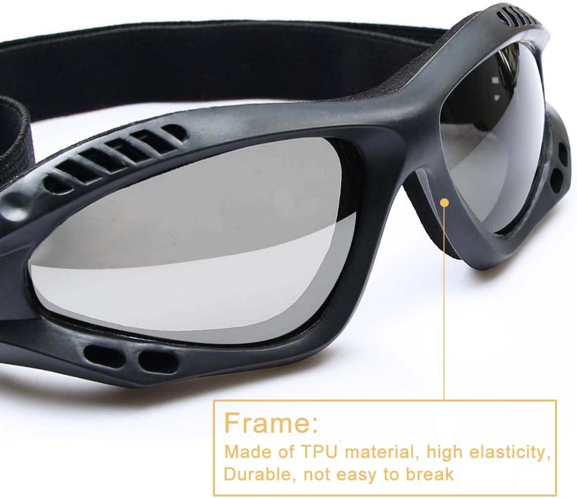 UV Protective Outdoor Glasses Motorcycle Goggles Military Sunglasses Tactical Goggles - Image 5