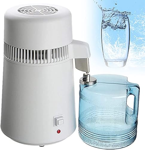 Destilador de agua, destiladores caseros de encimera de 4L, máquina de agua destiladora de acero inoxidable 304, máquina de fabricación de agua
