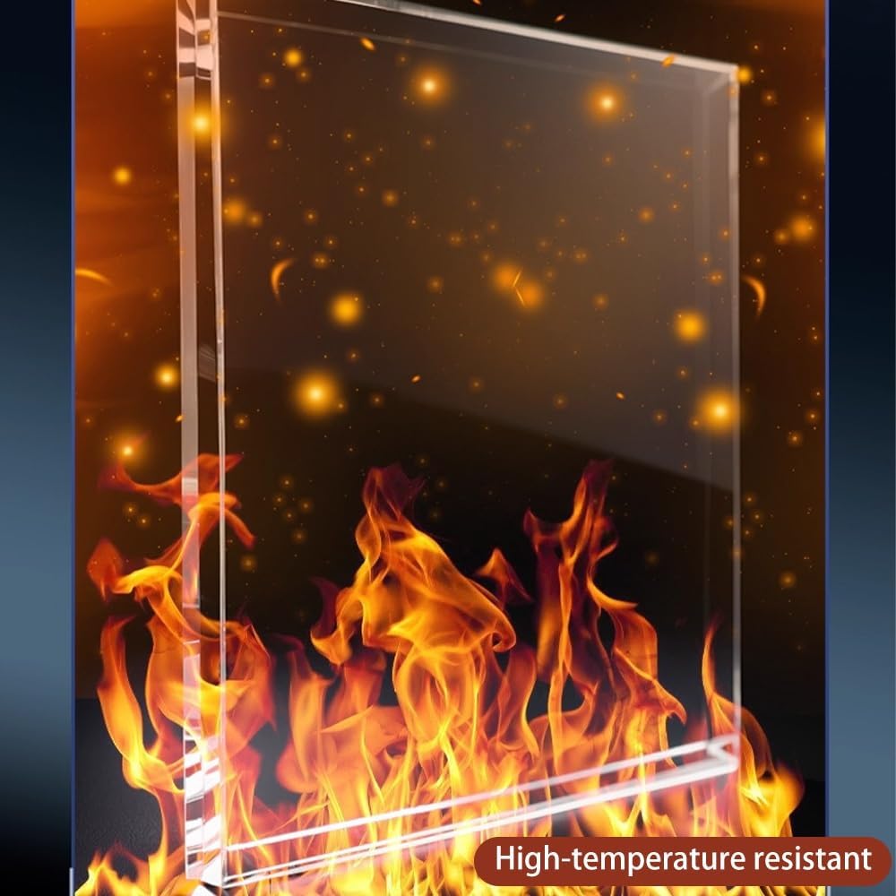 Clear Replacement Dining Tabletop, Square Tempered Glass Table Top, 20x20in 24x24in 28x28in Outdoor Patio Tables Countertop(60x60cm/24x24in)