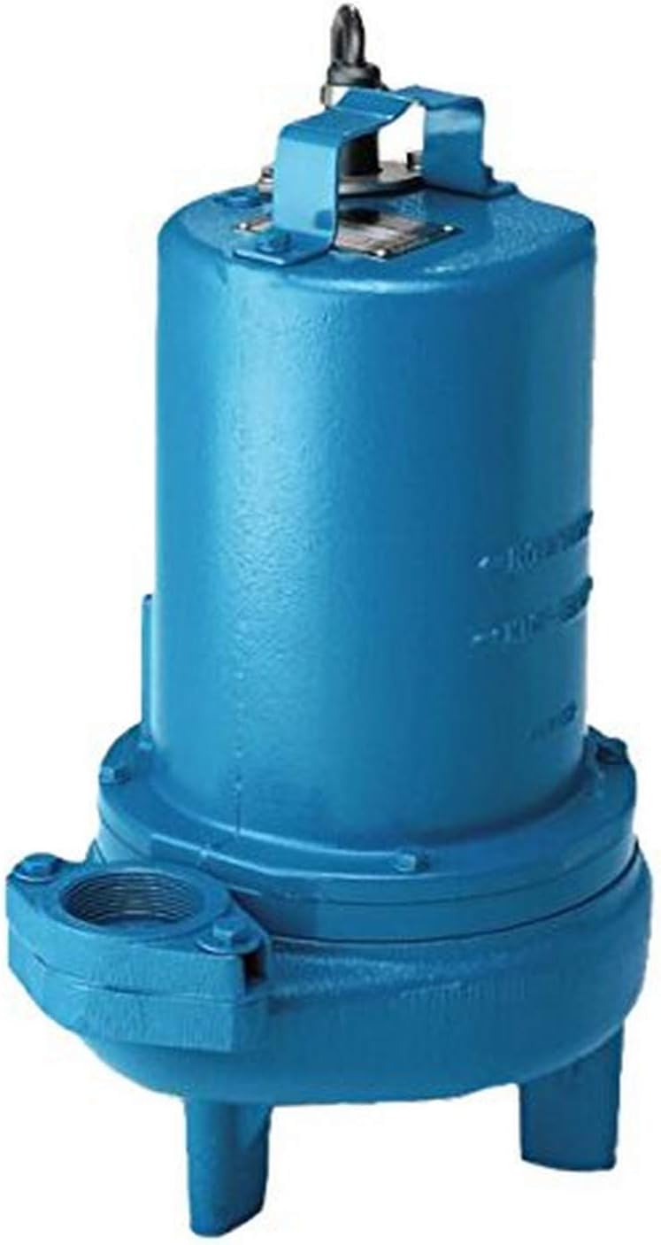 096764 High Temperature Submersible Sewage Pump, 4/10 hp, Blue