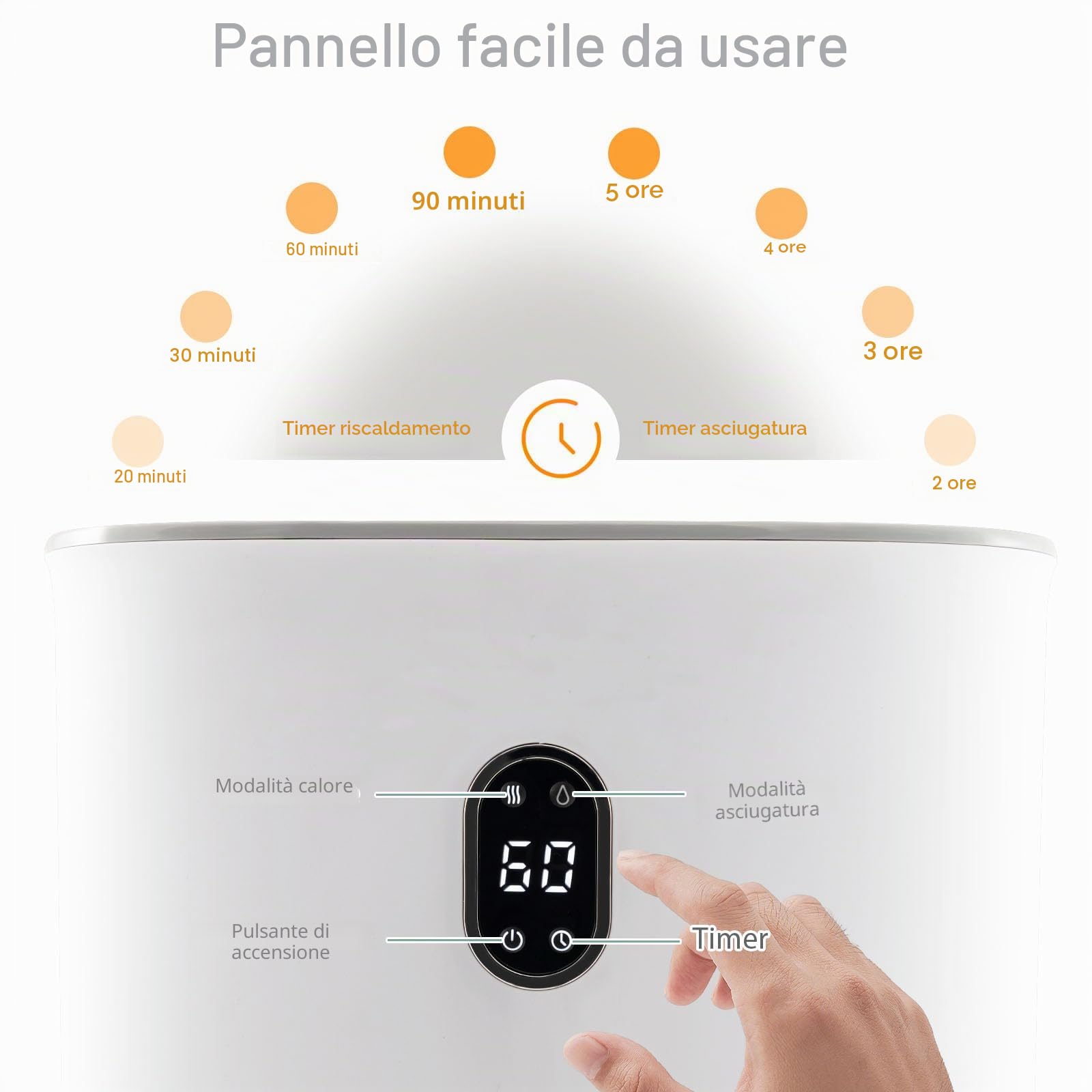 LIFEZEAL Scaldasalviette elettrico da 35 l, scalda asciugamani con modalità a secco e funzione timer, per bagno, accappatoio, coperta e pigiama