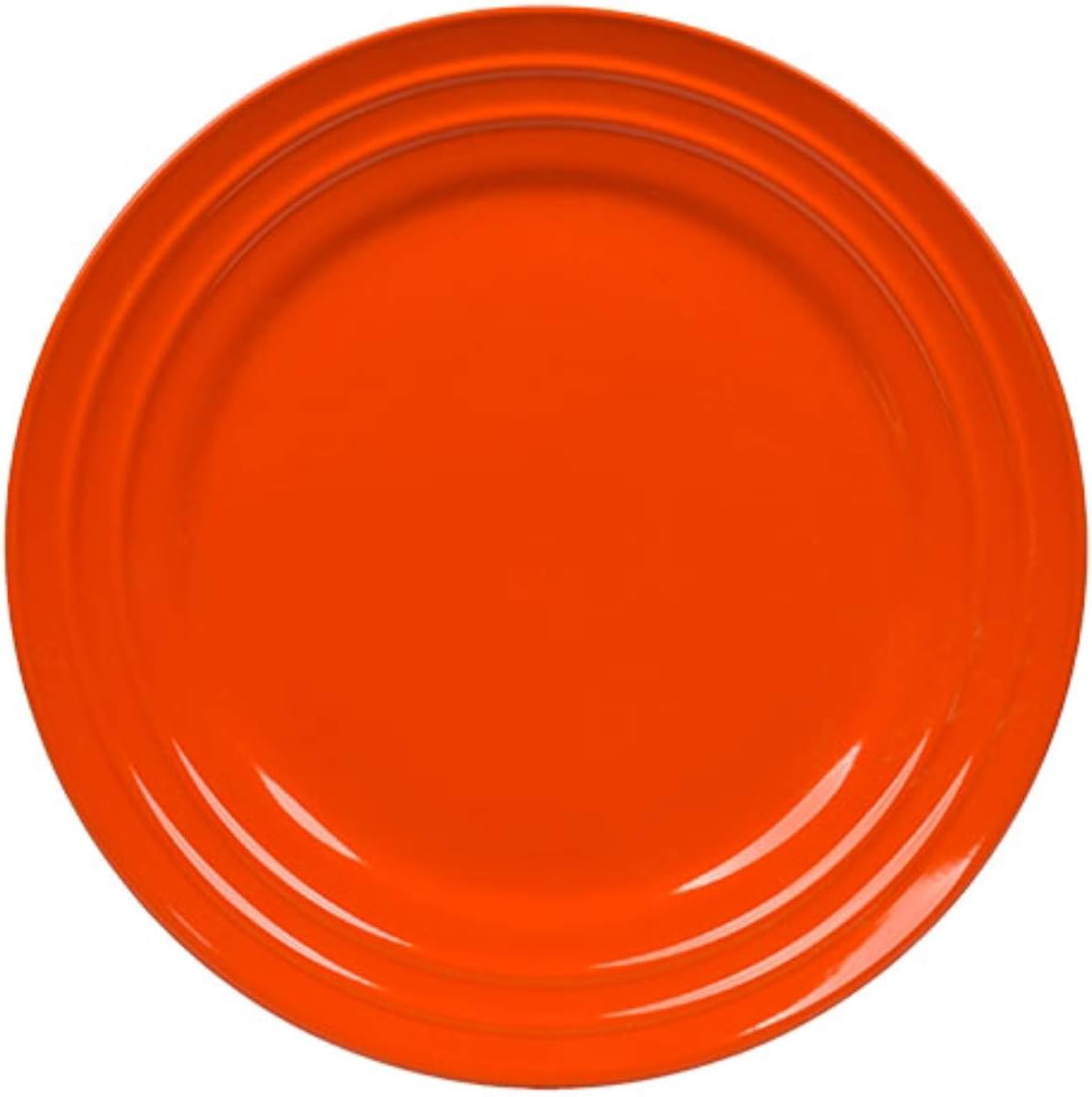 Rachael Ray (Tangerine) Orange Double Ridge Dinner Plate 11'' (Set of 4)