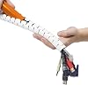 D-Line CZ252.5W Sleeve, TV Management Solution, Wire Tidy to Hide Organise & Protect Cables-2.5m Length, 25mm Outer Diameter-White
