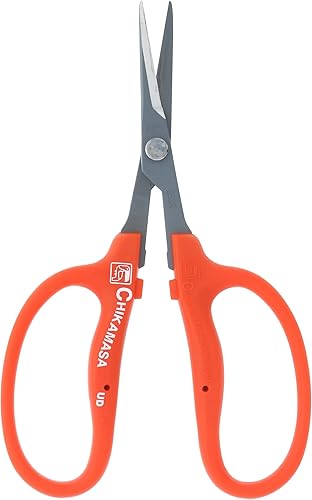 Miniatura 4 de Chikamasa B-500SRF, tijeras curvas con revestimiento flúor, Anaranjado