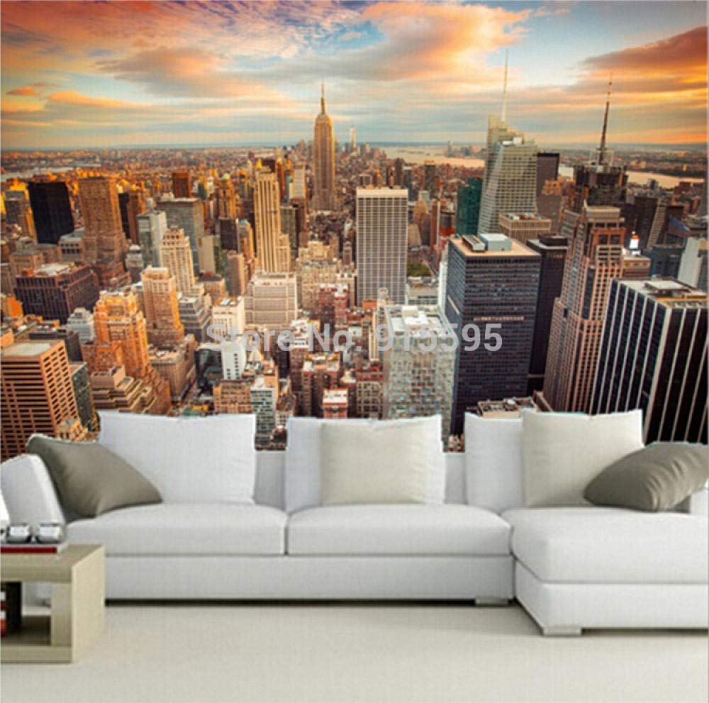 Papier peint 3D gratte-ciel New York impression murale haute définition
