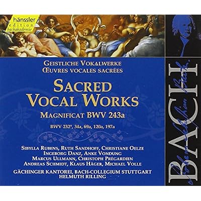 Bach: Sacred Vocal Works - Magnificat in E flat BWV 243a, etc (Edition Bachakademie Vol 140) /Rilling