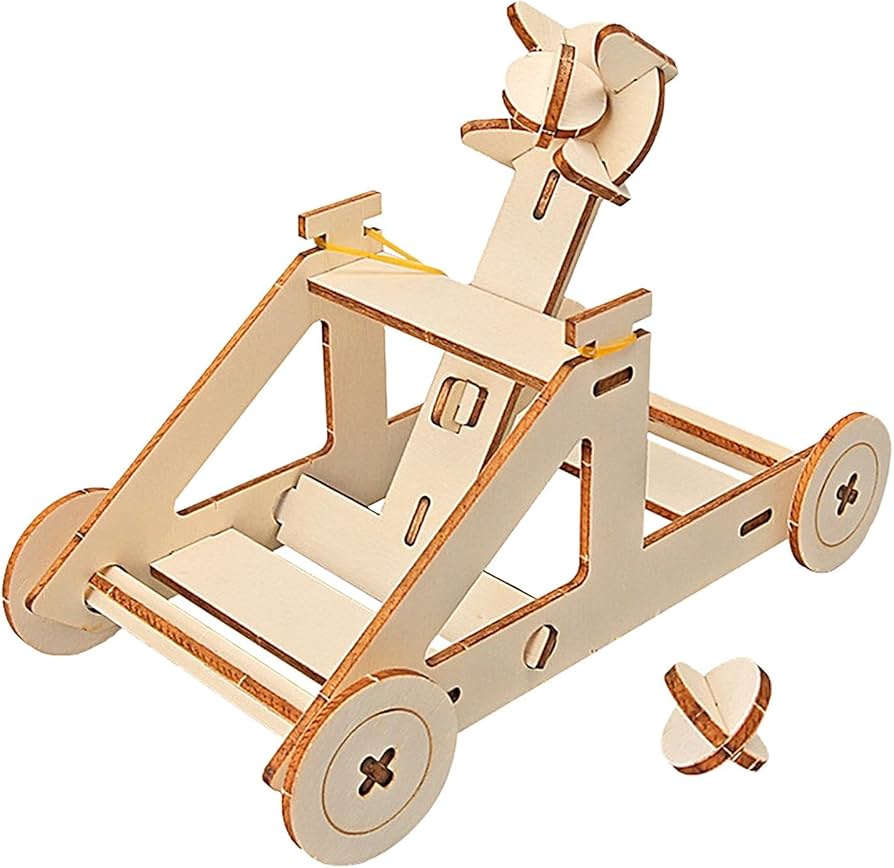 木製キット（4種） Amazon | Yumeku 投石機キット、大人用木製模型キット - ビスタ