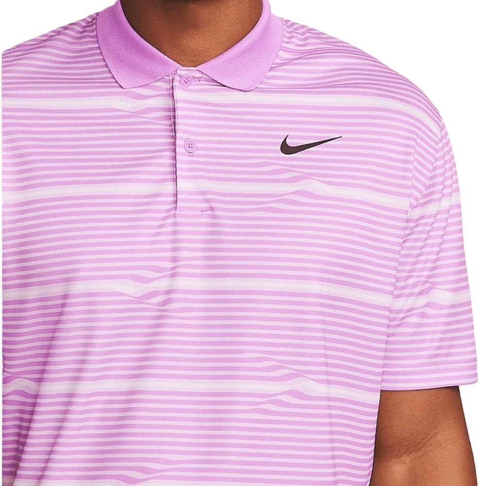 Nike Men's Dri-FIT Victory Golf Polo Fuchsia | Black (Ripple) X-Large - Image 2