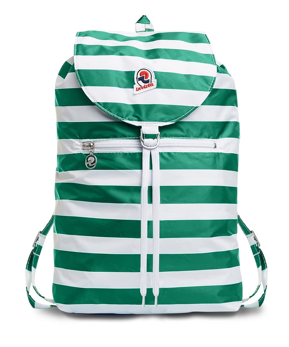 INVICTA Zaino - MINISAC NEXT - Richiudibile e Tascabile - Viaggio & Tempo Libero - Zainetto Uomo Donna a Righe - ICONA - PACKABLE