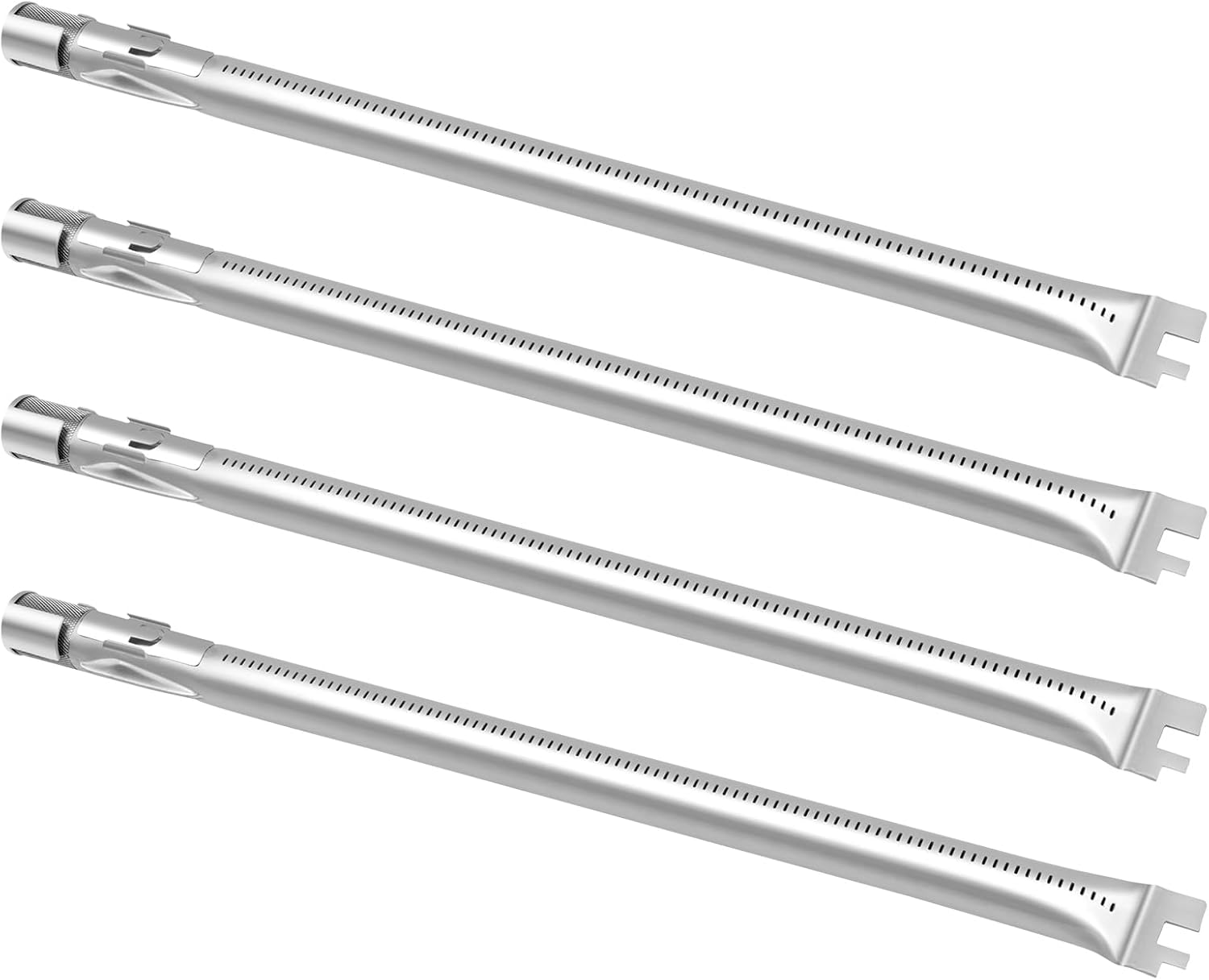 4 pcs 19.5” Grill Burner Tubes 304 Stainless Steel 62752 Burner Replacement for Weber Genesis 300 Series Genesis E310 E320 E330 S310 S320 S330 EP-310 EP320 with Front Control Knob Grill parts