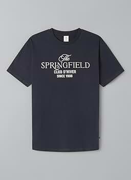 Springfield Camisa - Dark Blue/azul Marino - (Segunda Mano