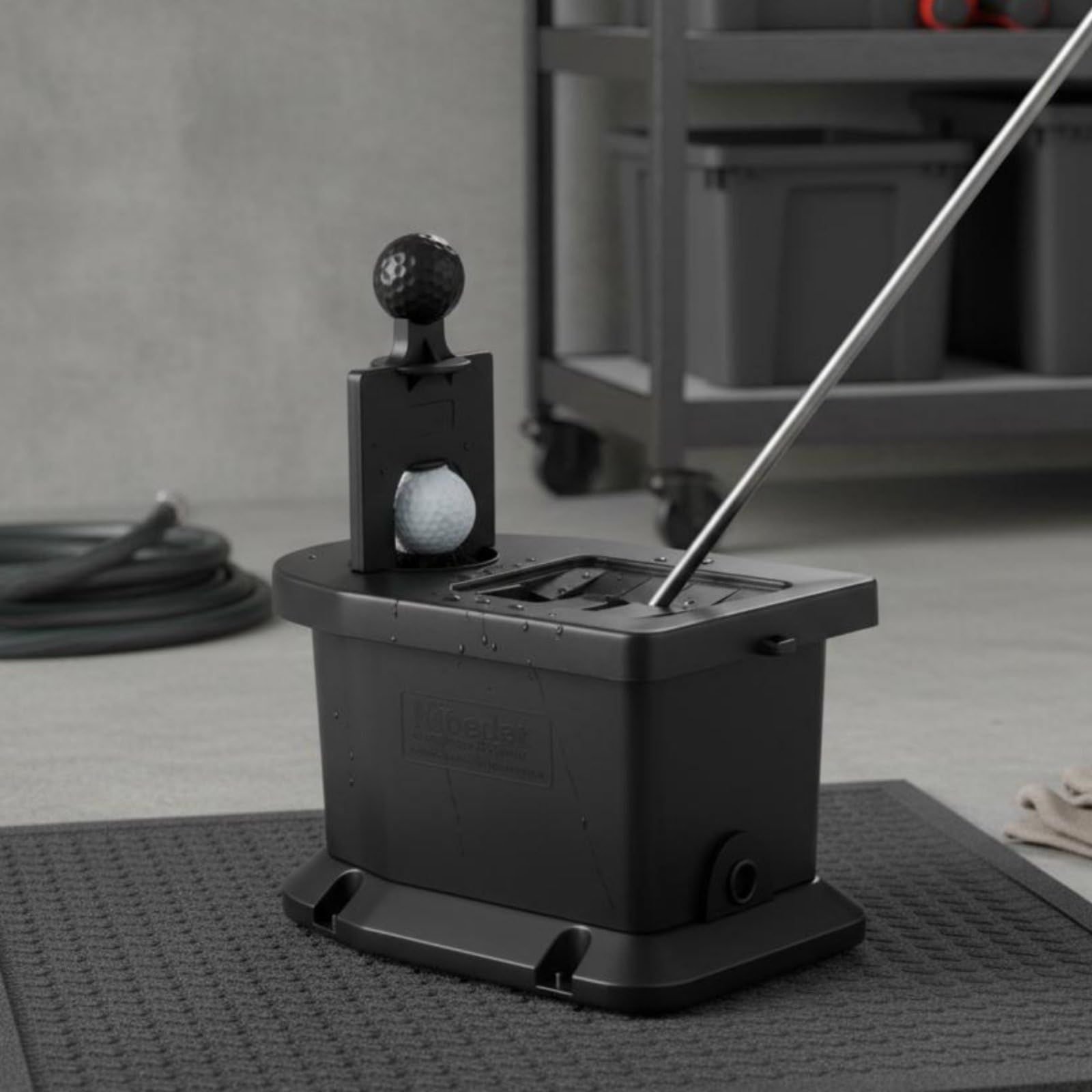 Golf Ball Washer Golfballreiniger Golfschlägerreiniger Waschbox Reinigungsgerät mit Manueller Pflege Und Dichten Borsten für Golfwagen Vorgesehen für Platzrunden Training Turniere Geschenk