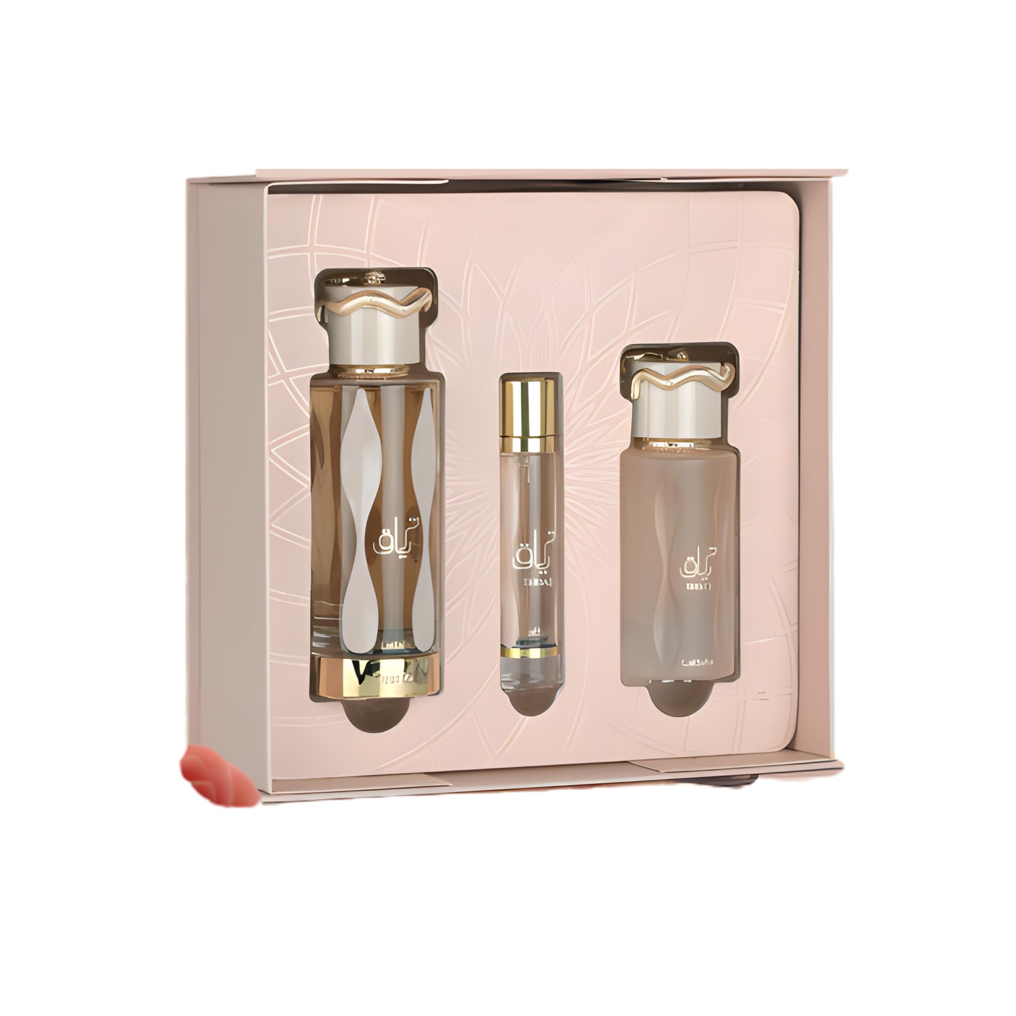 Lattafa Teriaq Gift Set – 100ml Eau De Parfum, 12ml Travel Spray & 50ml Hair Mist | Long-Lasting Arabic Perfume Set for Men & Women