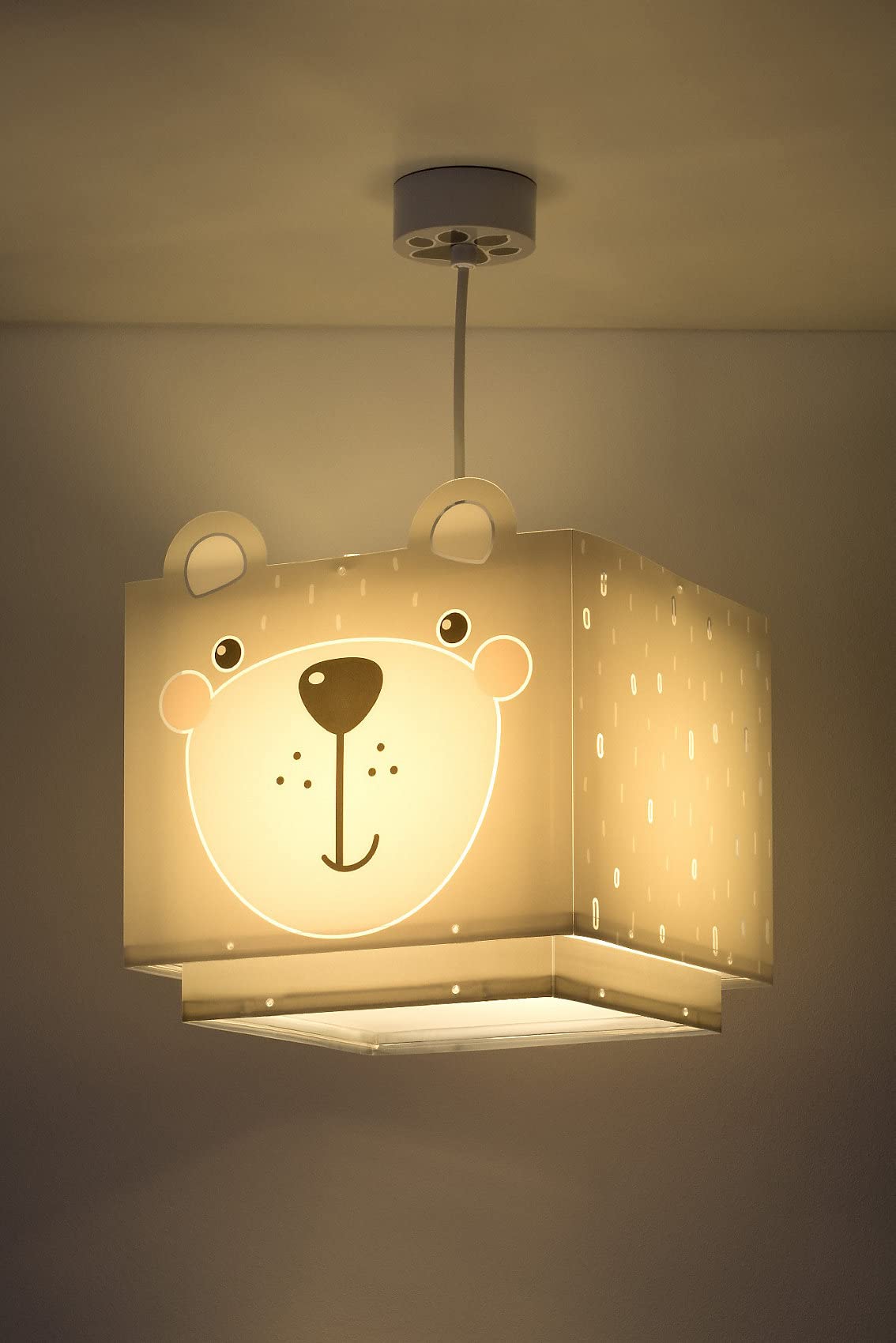 Lampada Cameretta Bambini Multicolore Lampada Soffitto Dalber Good Night - Multicolore, Fluorescente, E-27, 24x24x21.5 Cm Illuminazione Cameretta Bambini