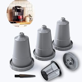 Reusable Coffee Pods, BPA-Free, Reusable K Cups for Keurig, Compatible with Keurig 1.0, Brew Coffee or Tea, Dishwasher safe, Fits K-Classic, K-Mini Series (3 Pack)