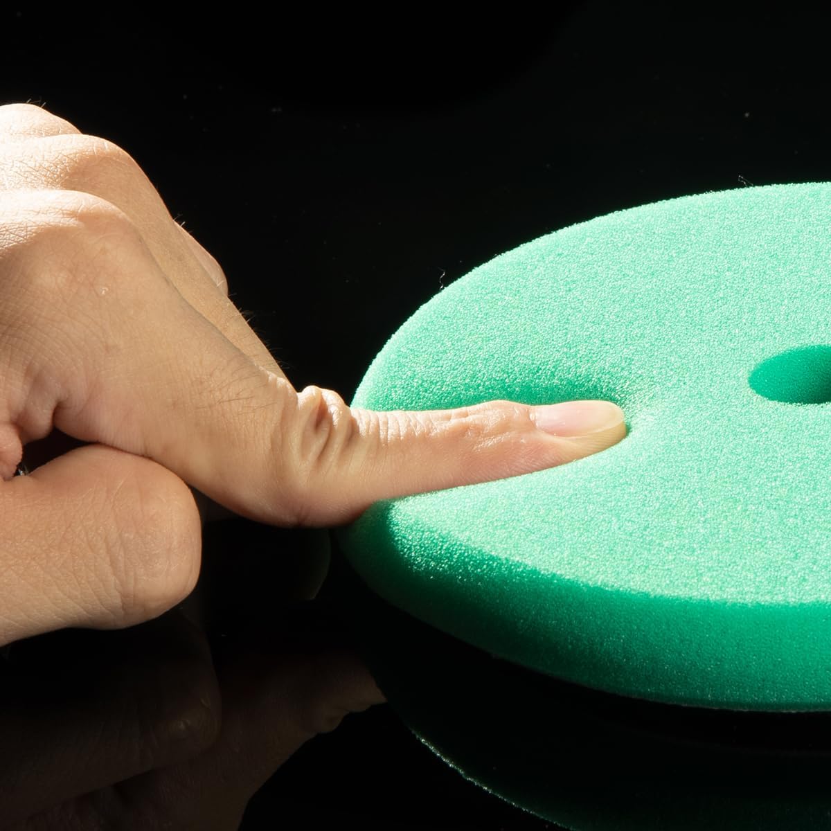 SGCB Thin Foam Polishing Pads Buffer Pads Hook and Loop Buffing Foam Pads Sponge Polish Pad 4Pcs Coarse to Fine-for DA&RO Polisher Compounding, Polishing, Finishing and Waxing