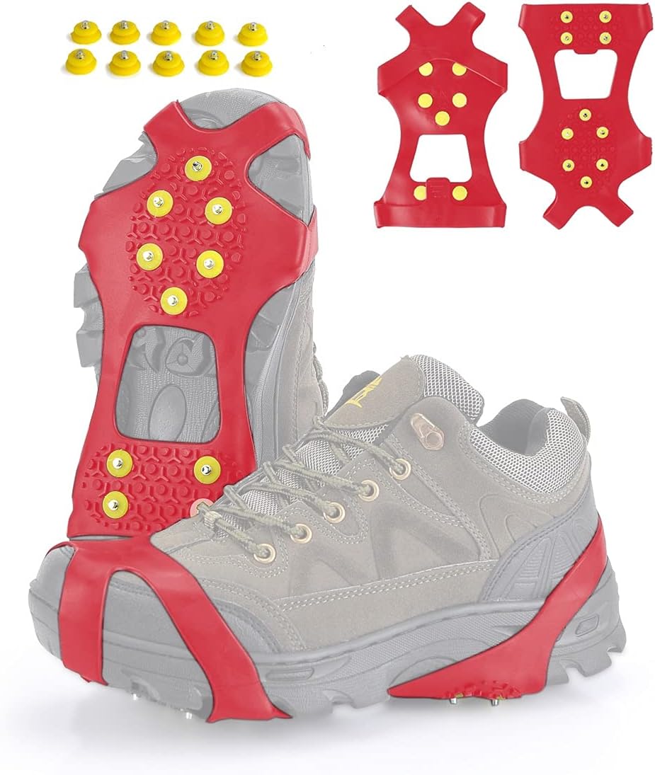 Bare Ground IG100 NoSlip Ice Grip Over Shoe Traction Cleats, Fits Shoe Sizes 511