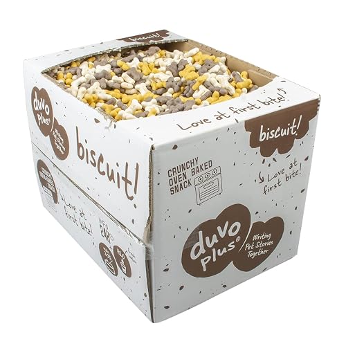 duvoplus, Galleta! Huesos Cachorros 10 kg, Deliciosas Galletas al Horno Pipas crujientes