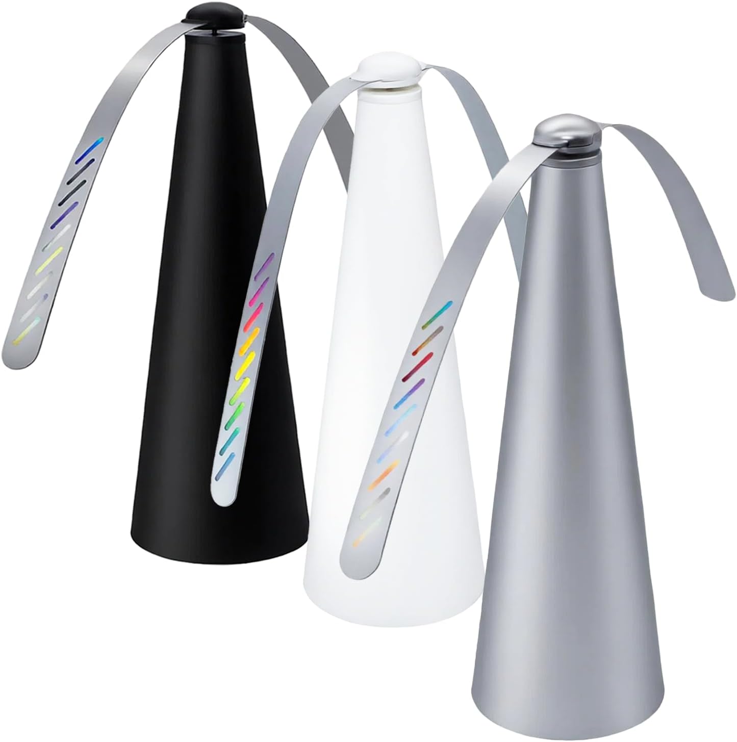 Fly Fans for Outdoor Tables, with Twin Blades; Battery Powered; Suitable for outdoor picnics, BBQ, gatherings, restaurants, kitchens (Black 4PCS)