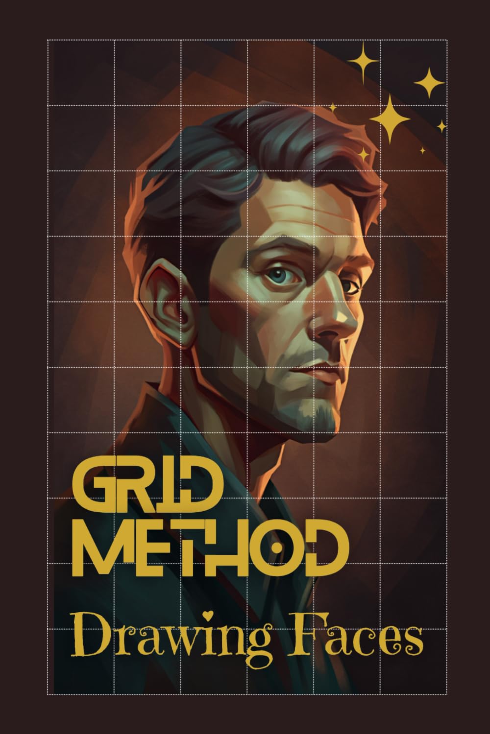 Grid Method Drawing Faces: Learn to draw Realistic Faces with Grids to Trace and Scale; Easy Drawing Technique by Using Grid Copy Method