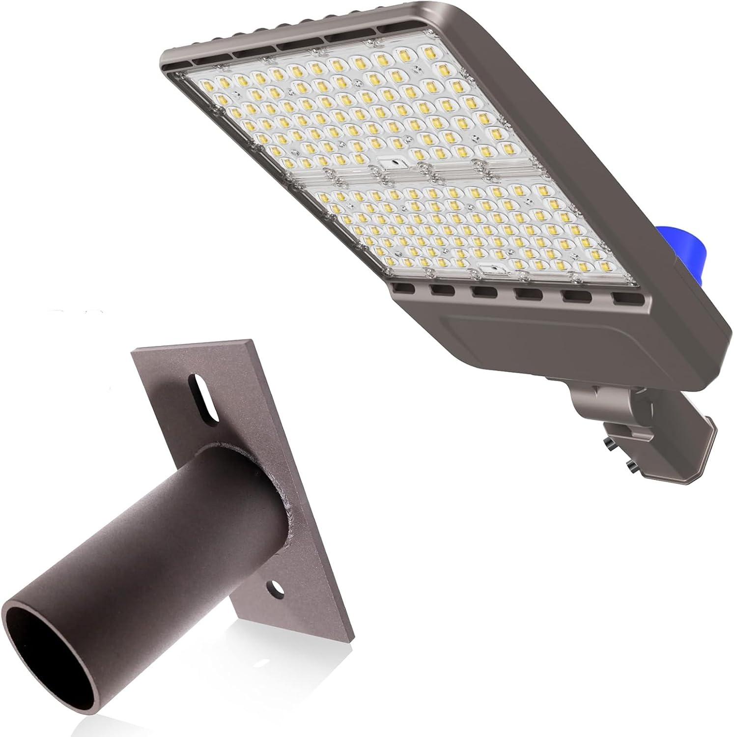 300W LED Parking Lot Light, Slip Fitter Adapter Bracket with 2-3/8in OD Tenon