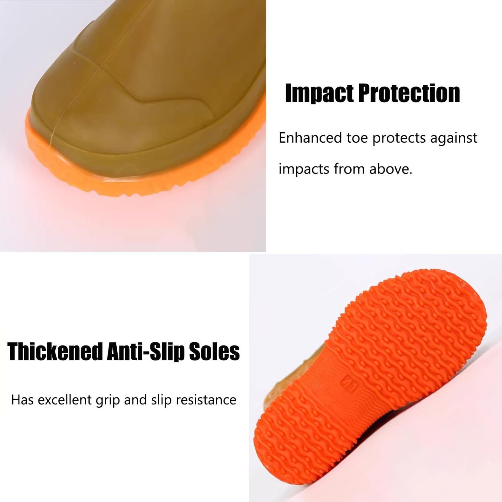 Waders Pesca Stivali da Pesca Impermeabili per Uomo E Donna, Stivali da Pesca Leggeri con Suola Oxford con Tacchetti per Giardinaggio, Laghetti, Fango