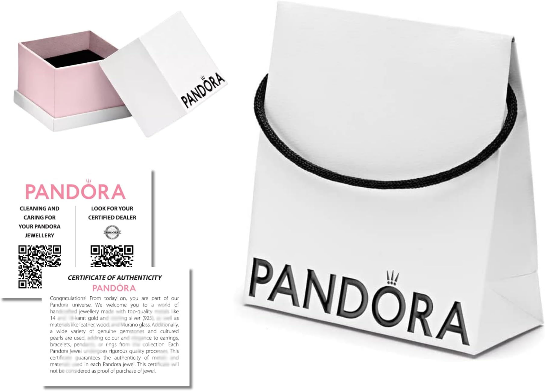 PANDORA Eco-friendly Packaging Set (Bag & Jewellery Box)