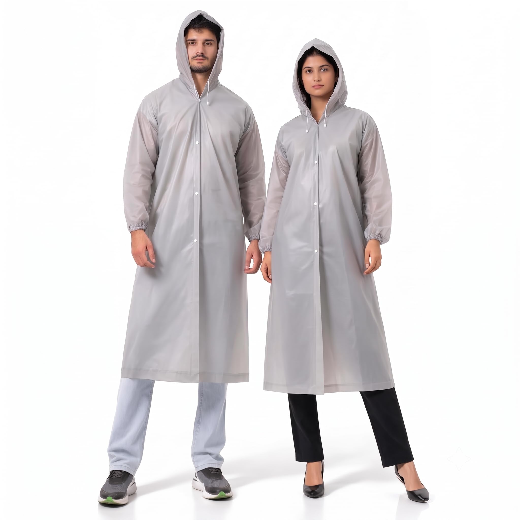 universal hub EVA Reusable Raincoat with Hood (Grey) - Pack of 1-picture-11