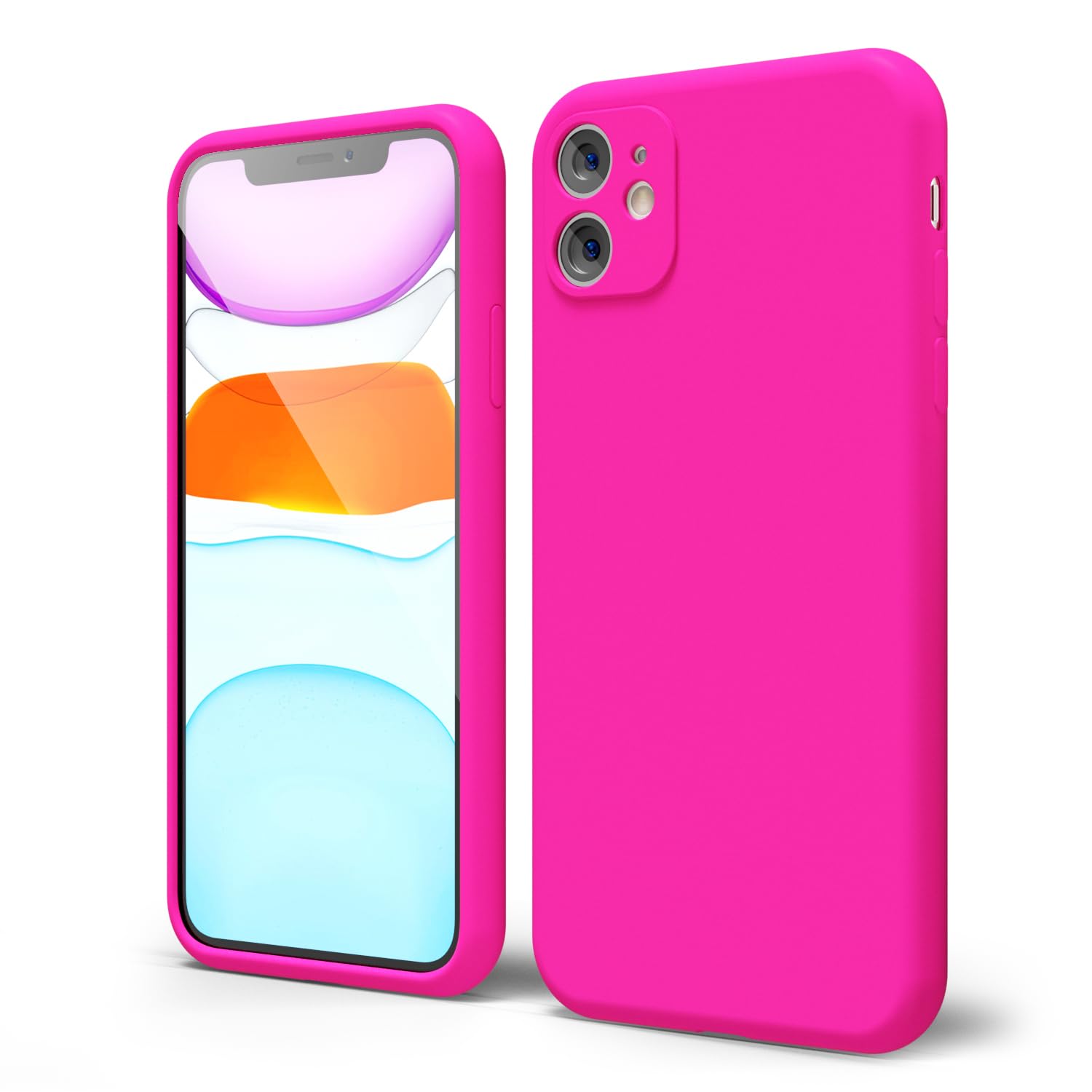 oakxco for iPhone 16 Pro Max Case Liquid Silicone, Soft Rubber Gel Elegant Aesthetic Basic Simple Cover, Cute Thin Slim TPU Matte Solid Color Plain Smooth Case for Women Girl, Light Pink — view 1526