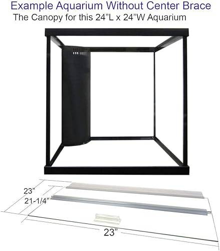Miniatura 8 de Cubierta para acuario, para acuarios con y sin soporte central, para acuarios de 10 a 360galones, selecciona cuidadosamente el tamaño que coincida