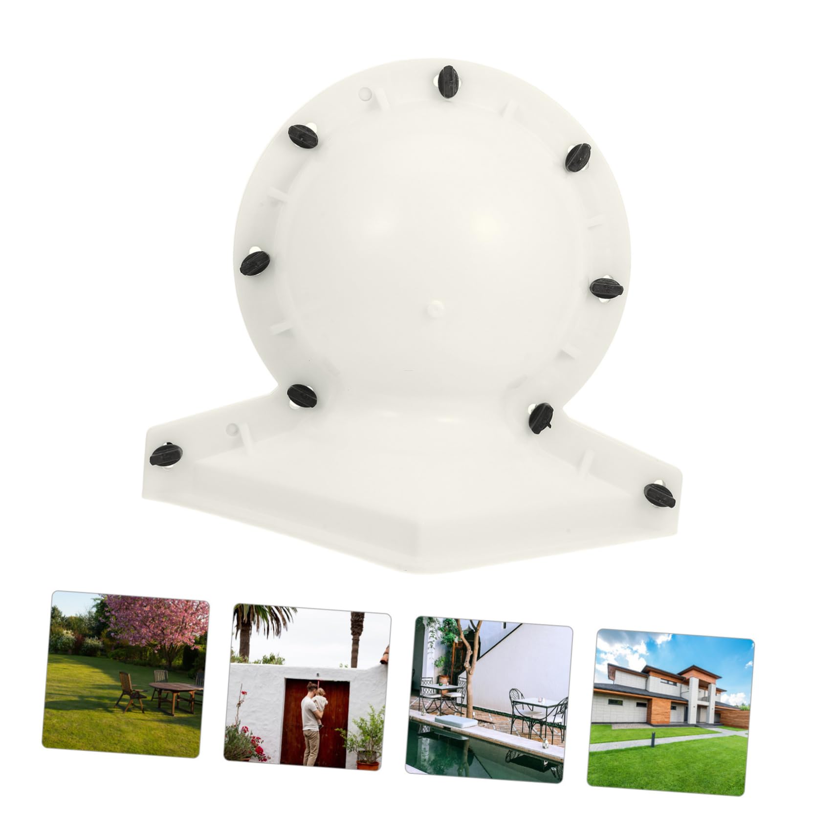 Moule Sphérique en Résine PP Beige pour Décoration Jardin et Intérieur