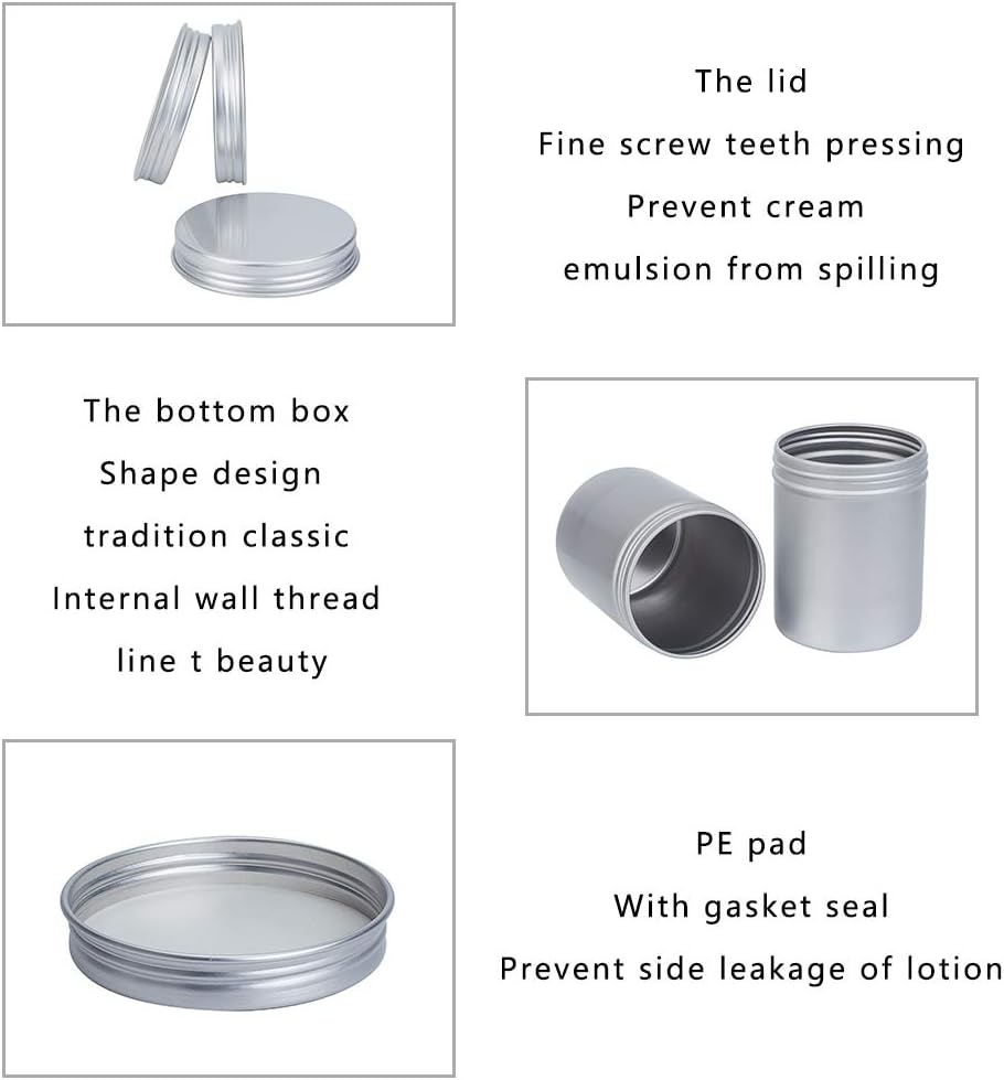PandaHall Elite 8 Pack 11.8oz Large Cans Tin Jars with Screw Lid Metal Round Tins Containers Travel Tin Cans for Candles Arts Crafts Storage - Image 4