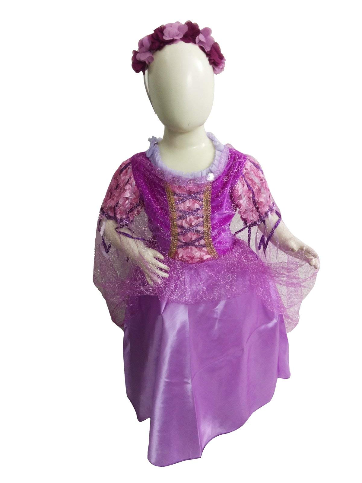 BookMyCostume German Princess Long Hair Fairytale Princess Kids Fancy Dress Costume 6-7 years (B08KT9K27G) Amazon Price History, Amazon Price Tracker