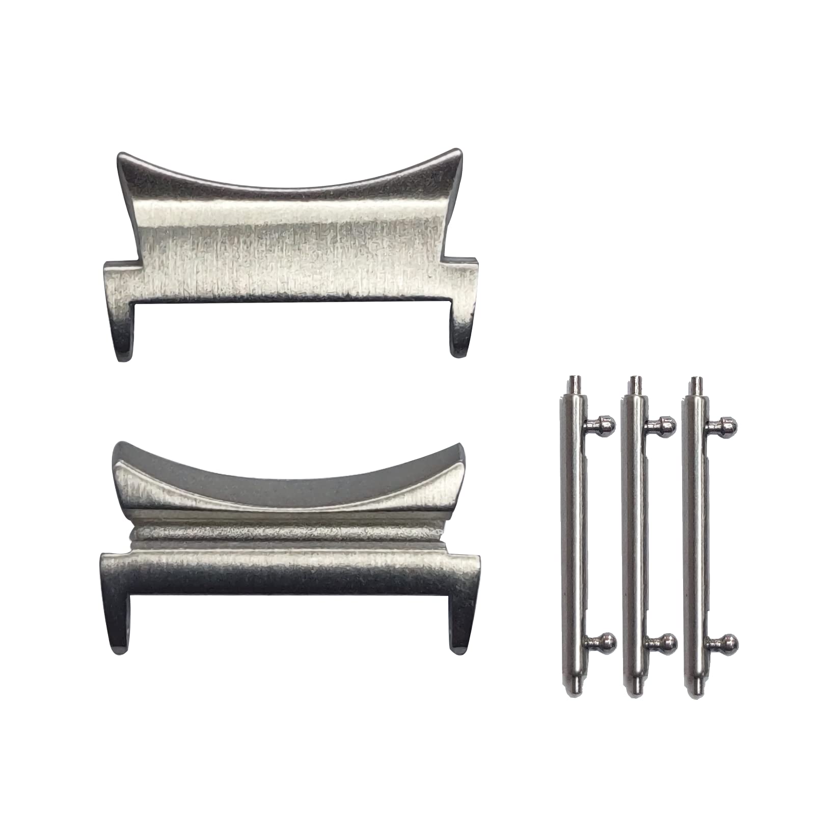 No Gap Connector Adapter Accessories For Galaxy Watch 4 & 5 & 6 & 7 Bands, 20mm Stainless Steel Strap Band Connector Compatible with Samsung Galaxy Watch 7/6/5/4 Classic/Watch 5 Pro/Watch 4 Classic